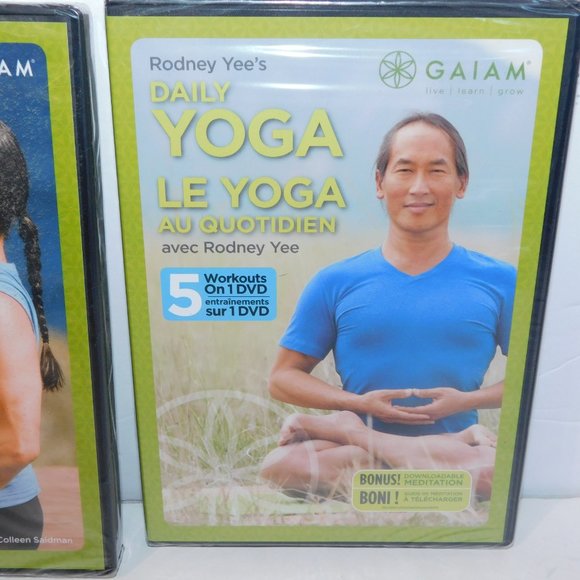 Set of 2  GAIAM Rodney Yee Yoga DVD - NEW SEALED - Picture 2 of 6
